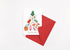 Christmas tree made with ornaments   Christmas Card, Set of 5